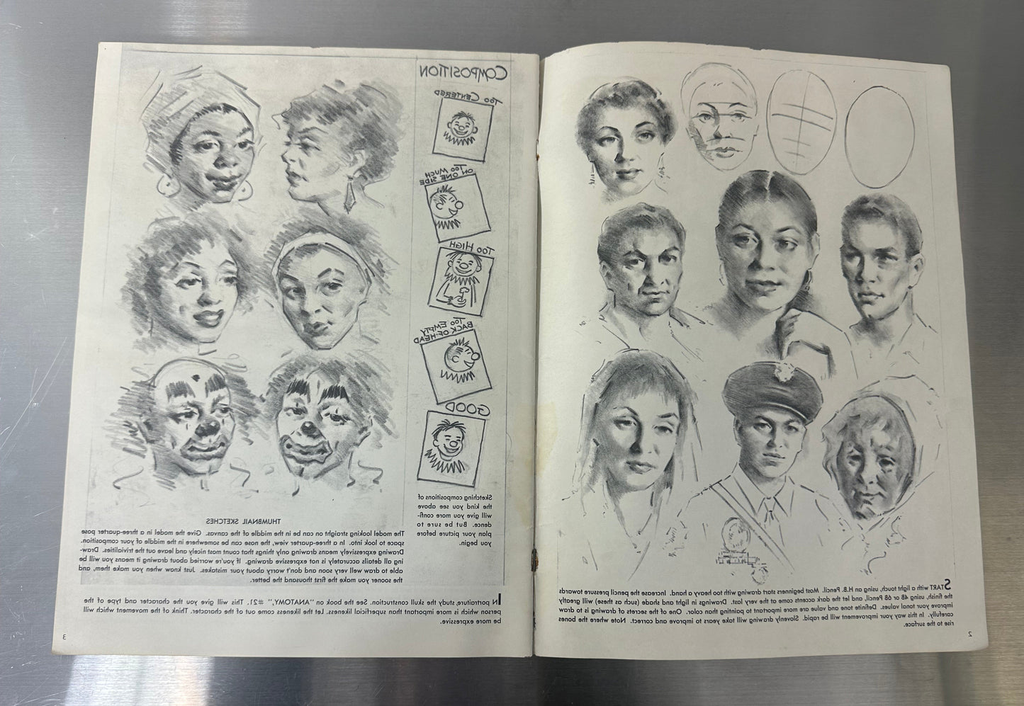 Vtg 1960 Clowns & Characters Art Instructional How to Draw Book Leon Franks SC