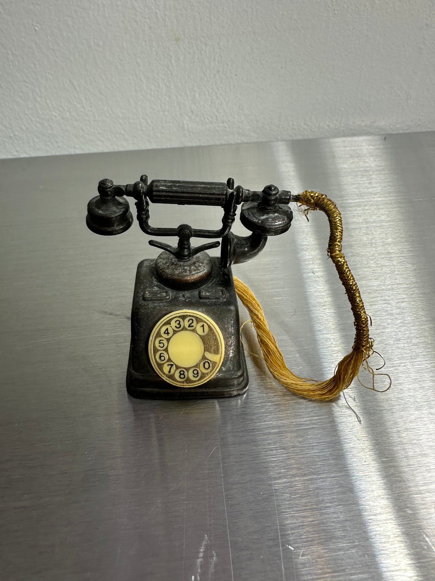 Vintage Holly Hobbie Metal Miniatures Die Cast Telephone Phone Durham Industries