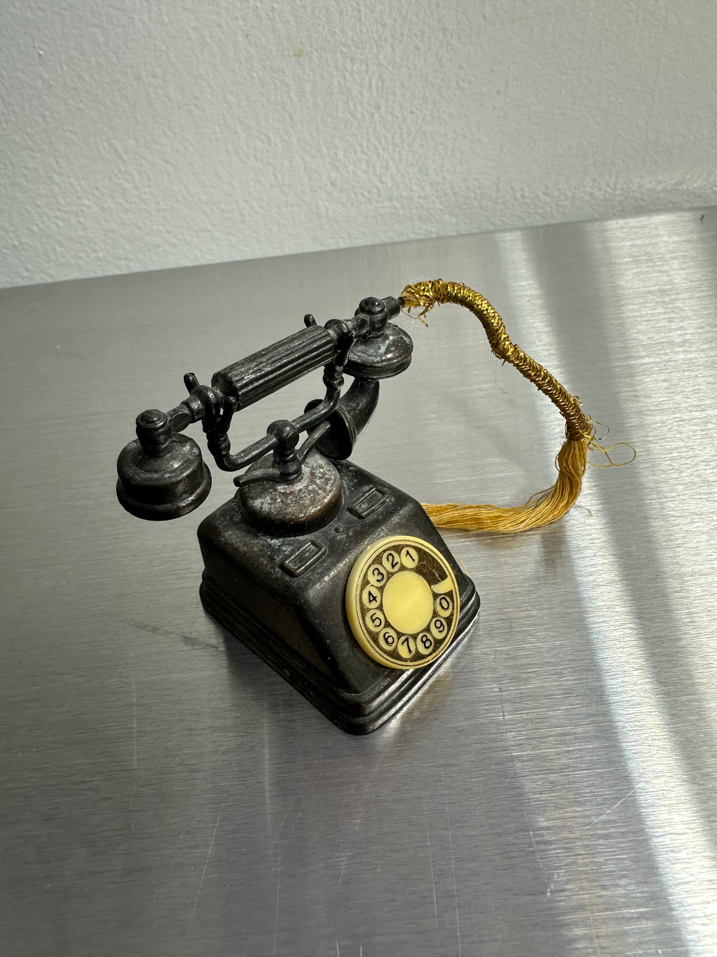 Vintage Holly Hobbie Metal Miniatures Die Cast Telephone Phone Durham Industries