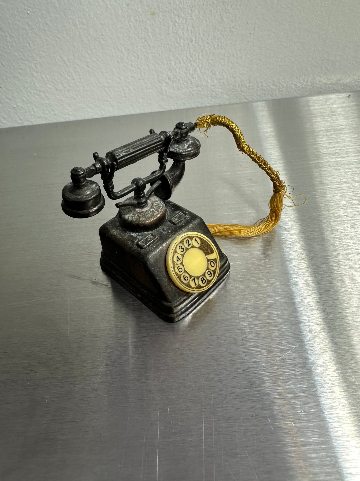 Vintage Holly Hobbie Metal Miniatures Die Cast Telephone Phone Durham Industries