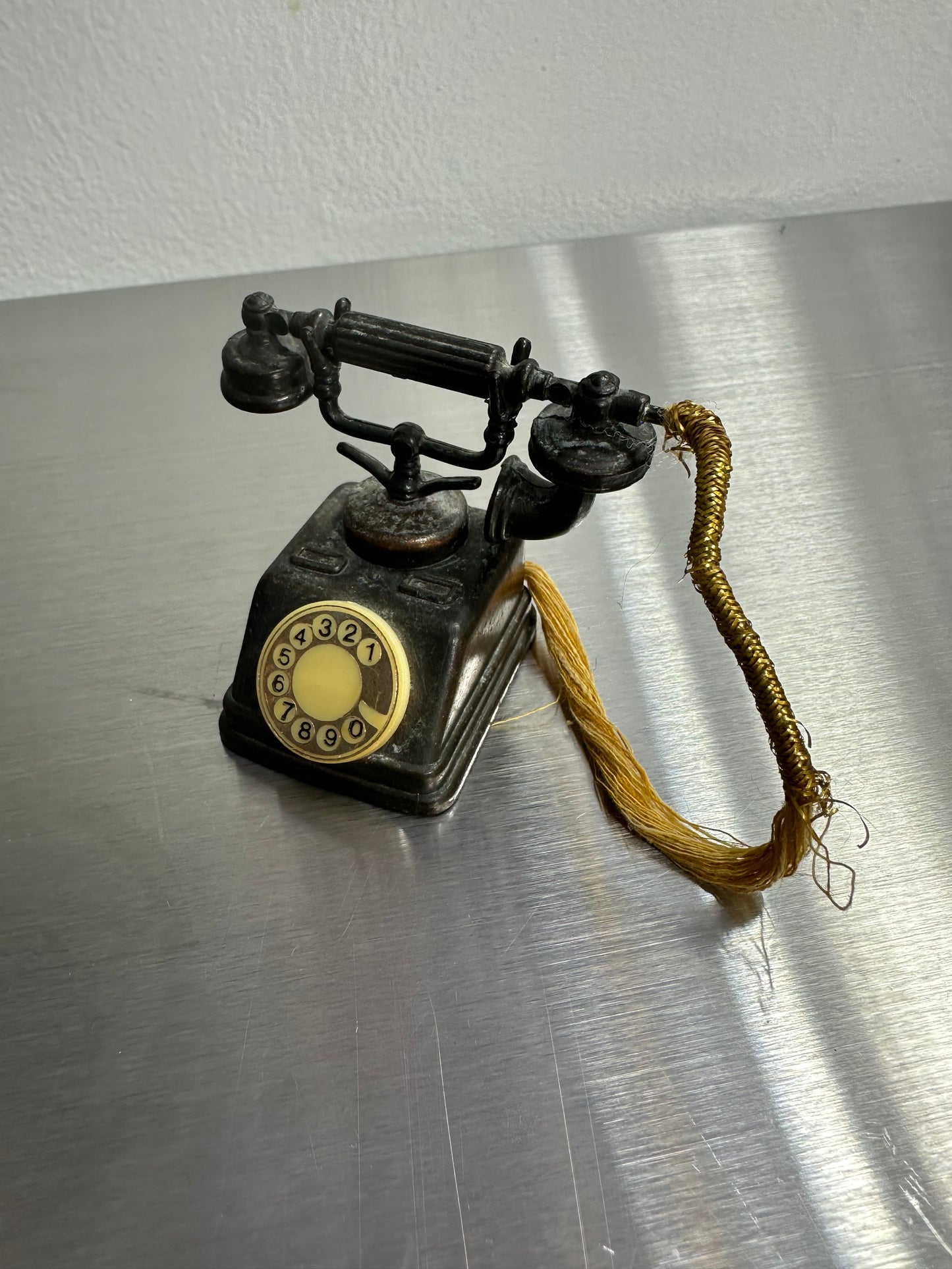 Vintage Holly Hobbie Metal Miniatures Die Cast Telephone Phone Durham Industries