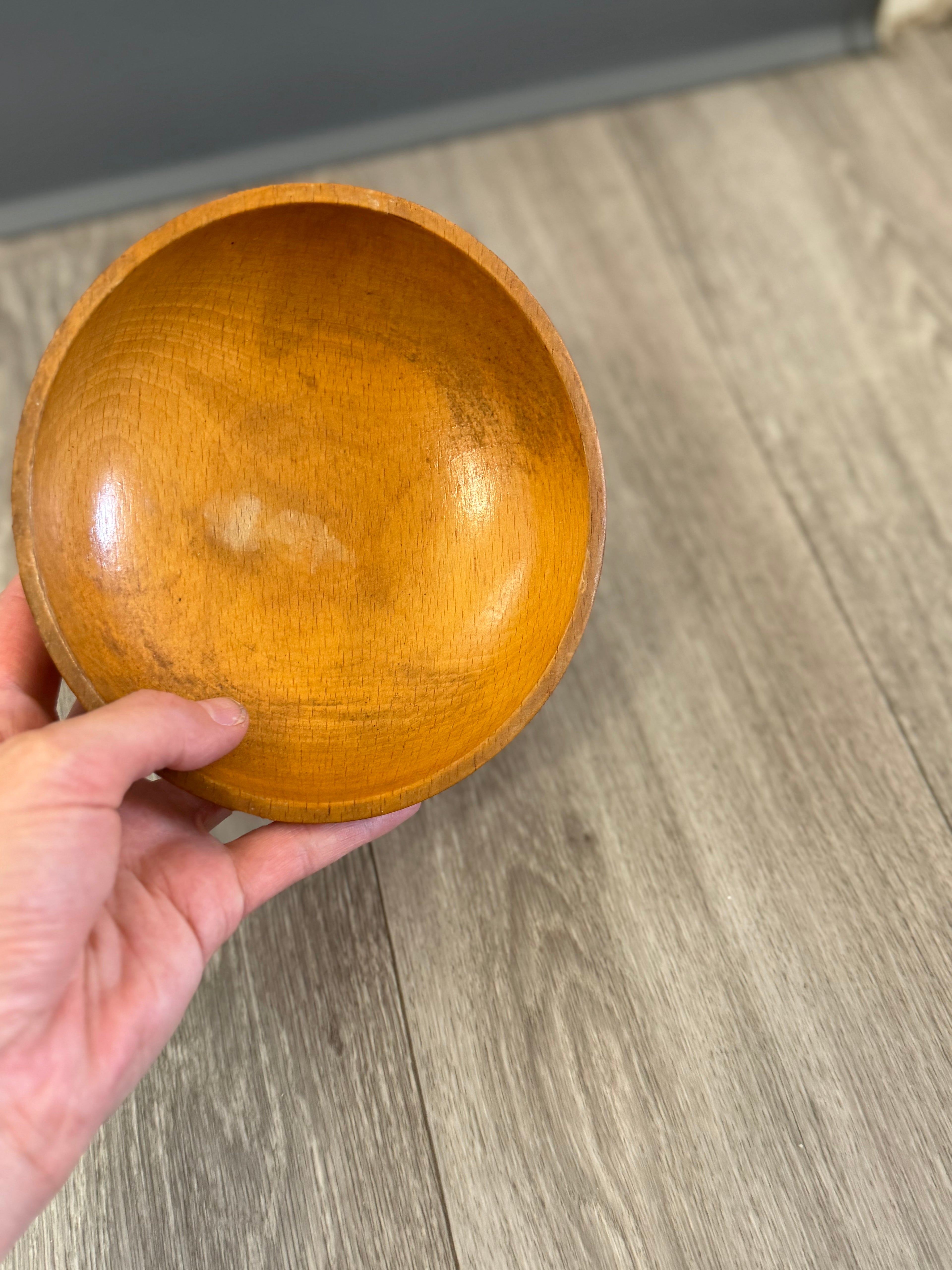 Vintage Japanese Wooden Bowl