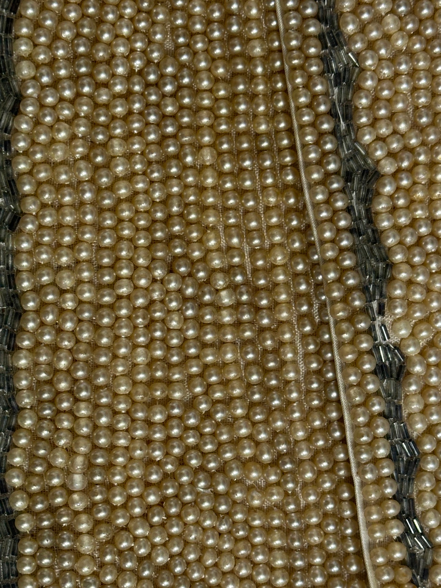 Vintage 1960s La Regale Pearl Beaded Clutch