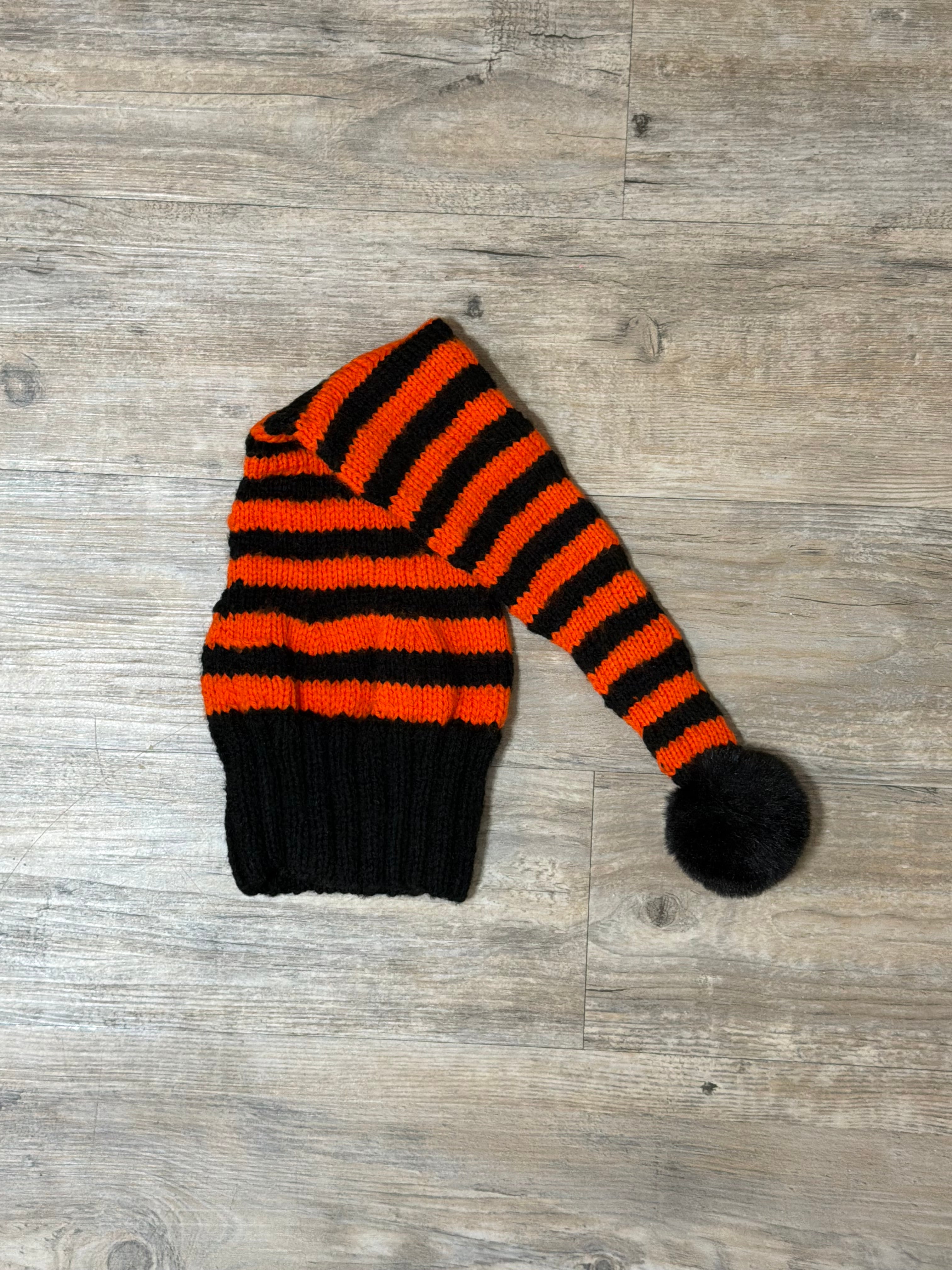 Hand Knitted Halloween Stocking Cap
