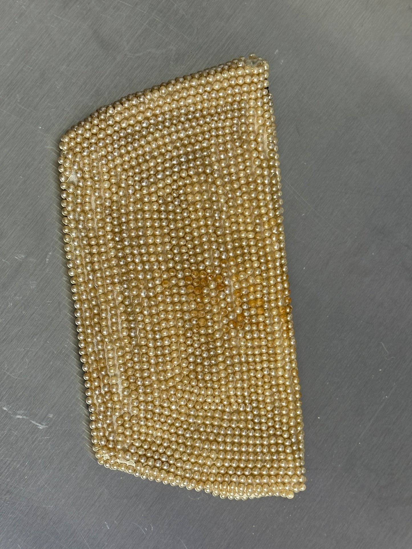 Vintage 1960s La Regale Pearl Beaded Clutch