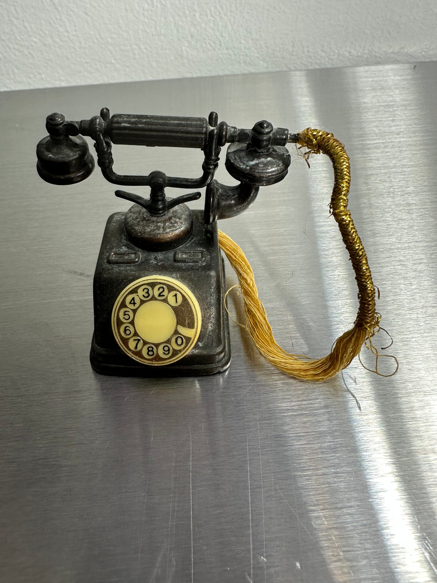 Vintage Holly Hobbie Metal Miniatures Die Cast Telephone Phone Durham Industries