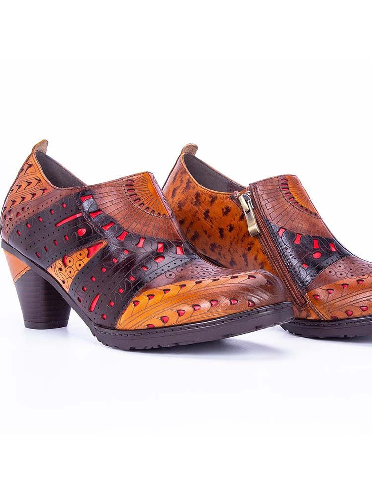 Women's Emmeline Engraved Leather Shoes