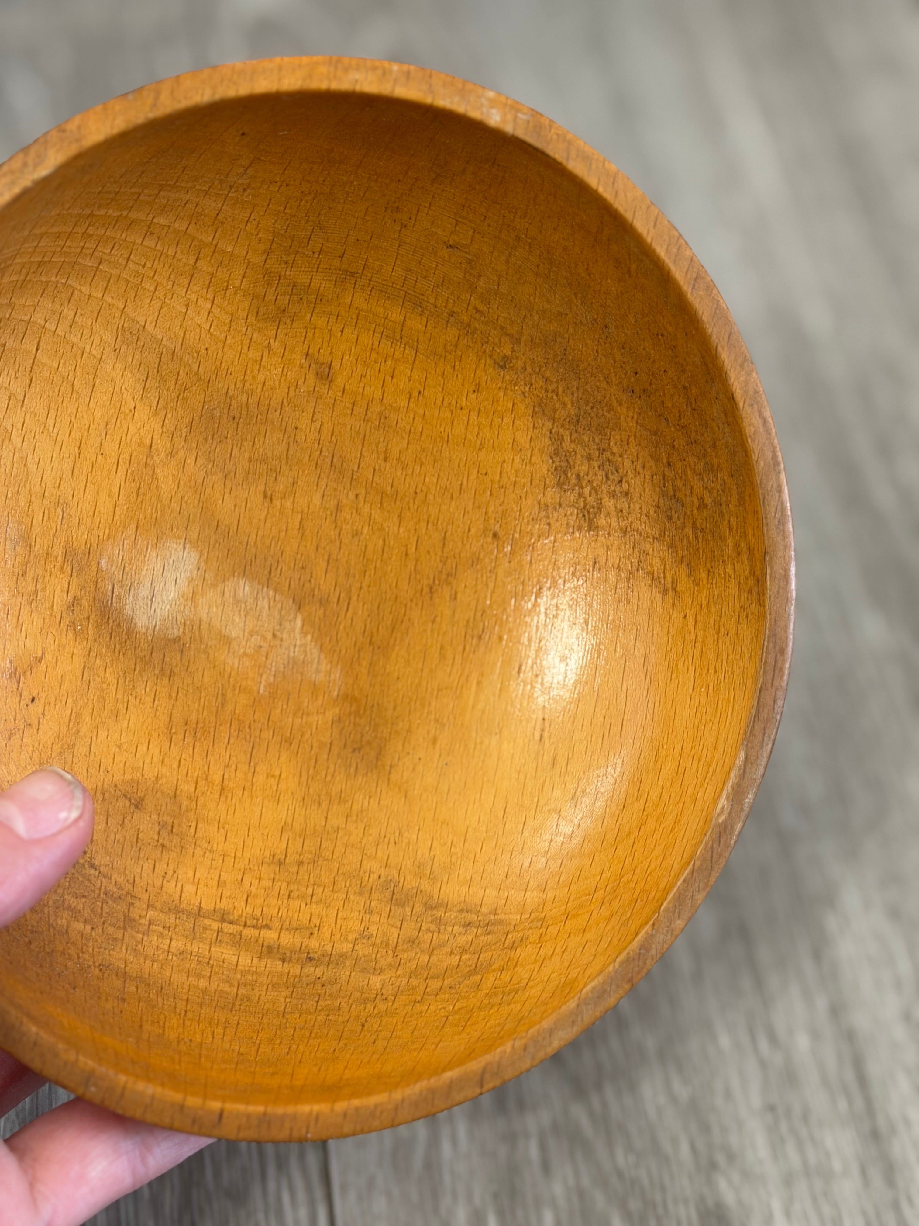 Vintage Japanese Wooden Bowl