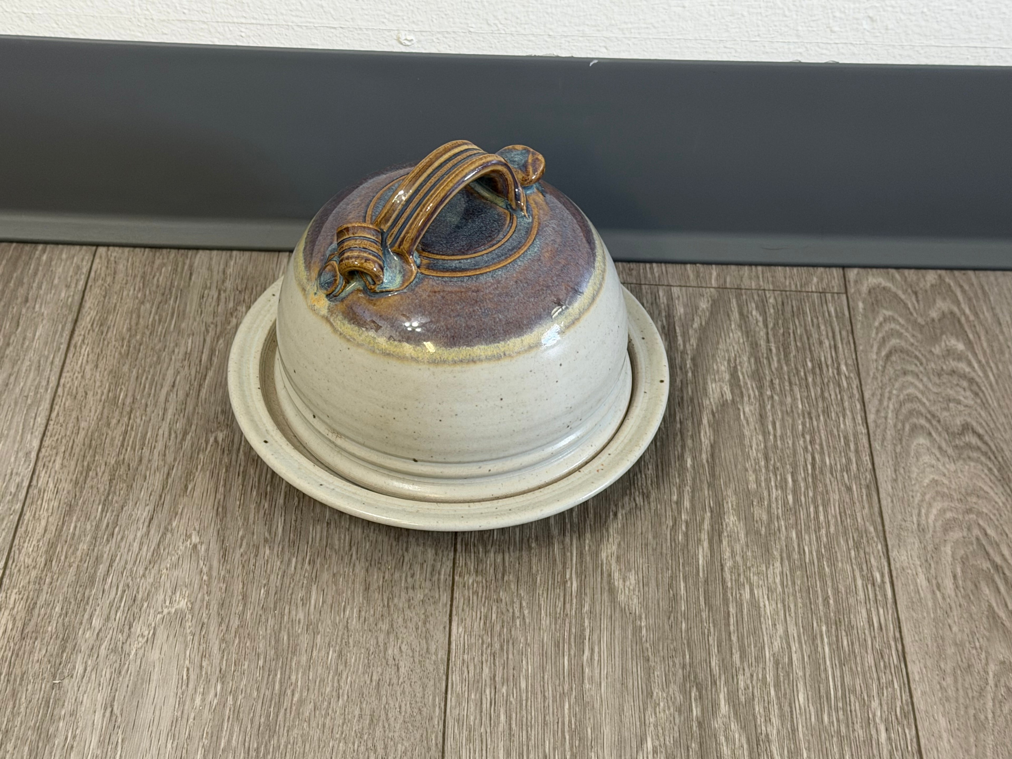 Vintage Studio Pottery Butter Dish
