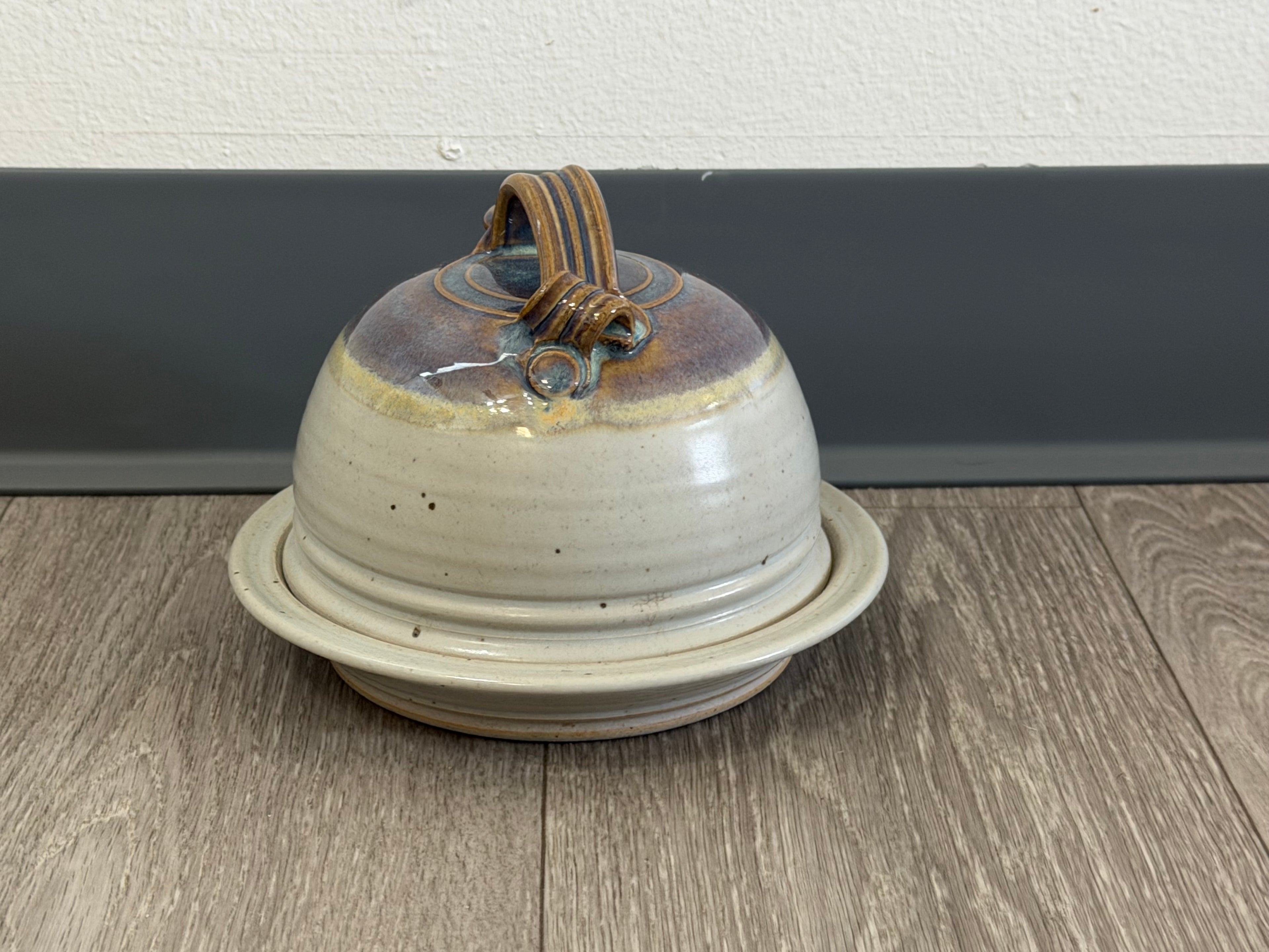 Vintage Studio Pottery Butter Dish