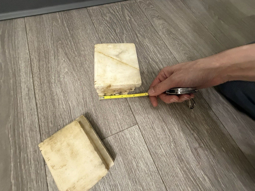 Vintage Marble Stacked Book Bookends