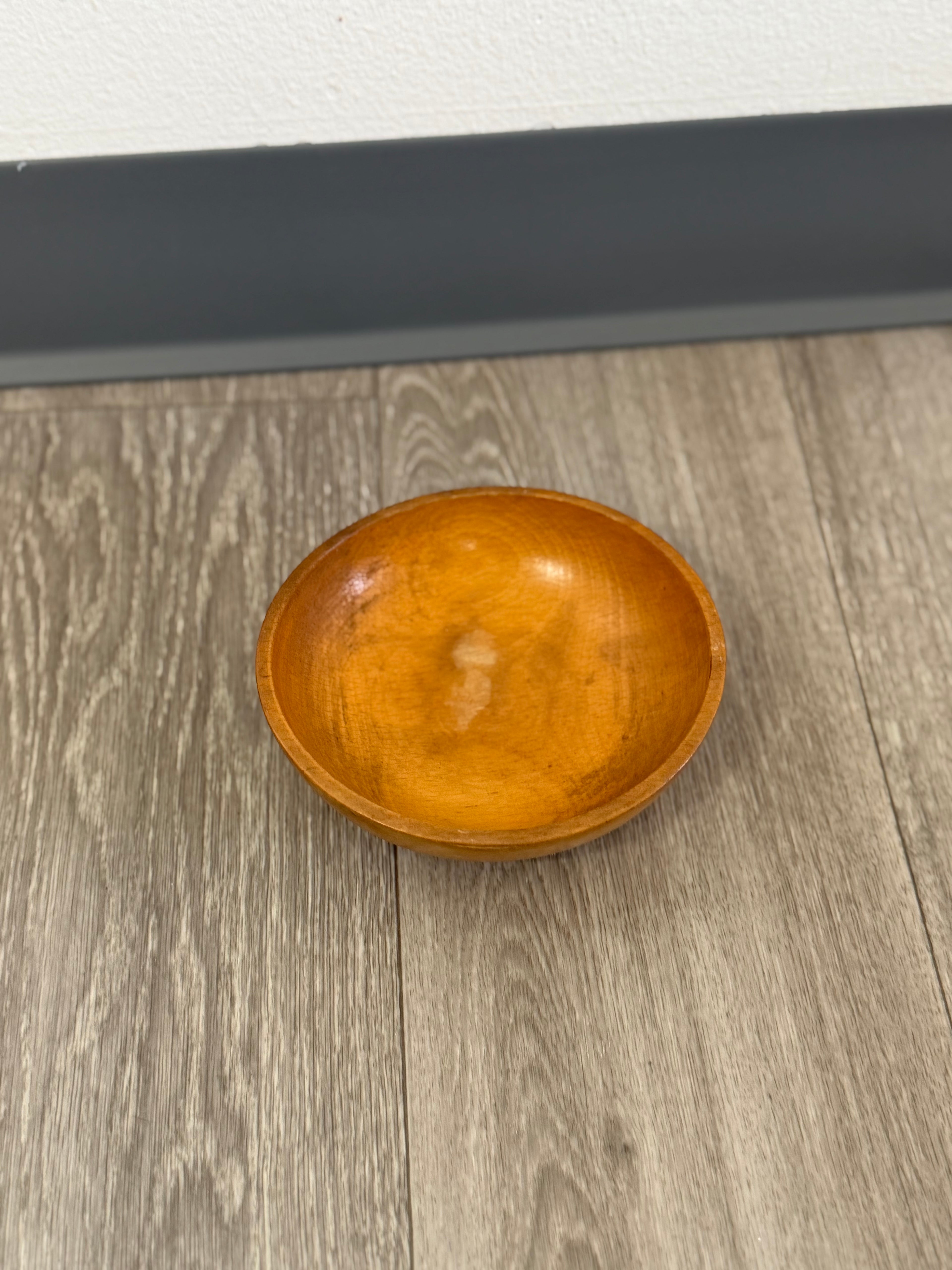 Vintage Japanese Wooden Bowl