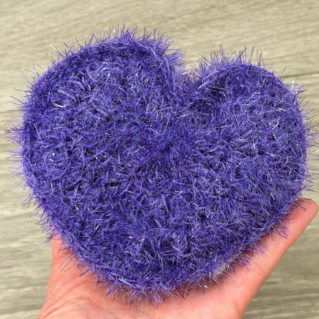Heart Dish Scrubby — Handmade