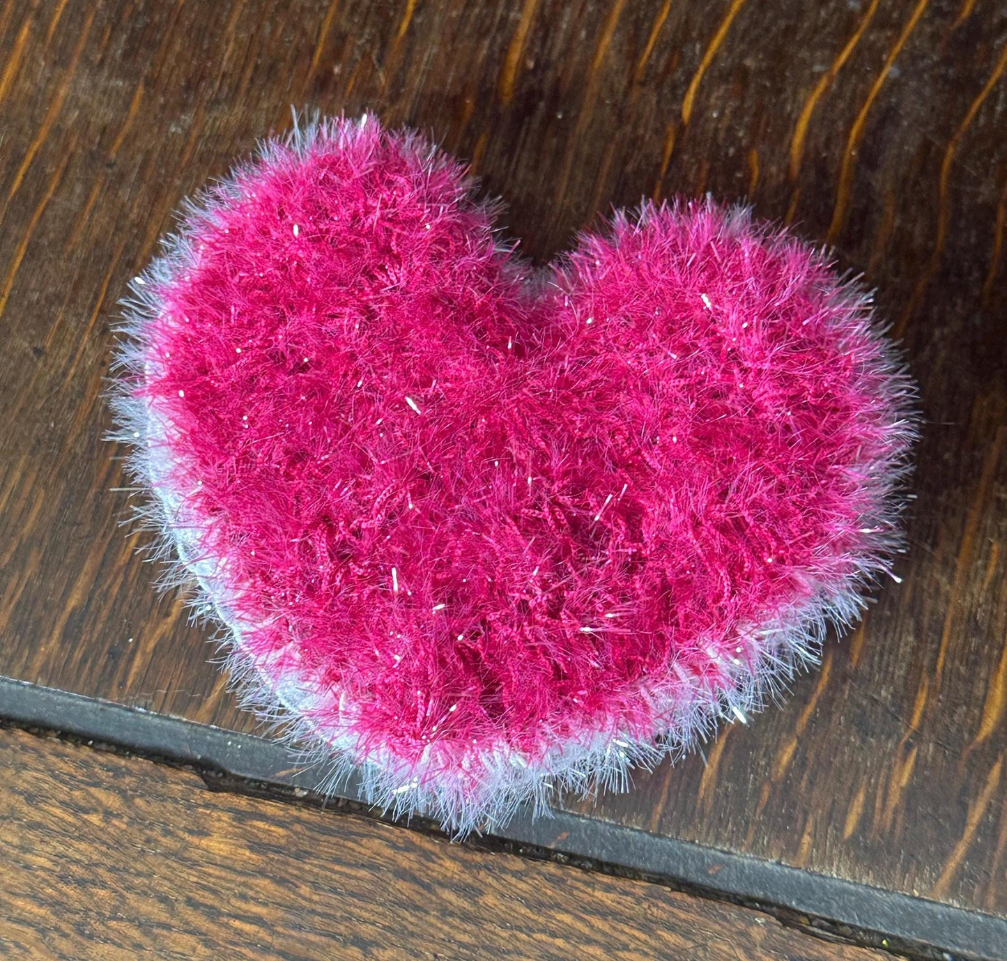 Crochet Heart Dish Scrubbies Set of Three