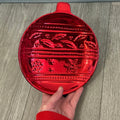 Vintage K's Collection Red Christmas Ball Candy Dish