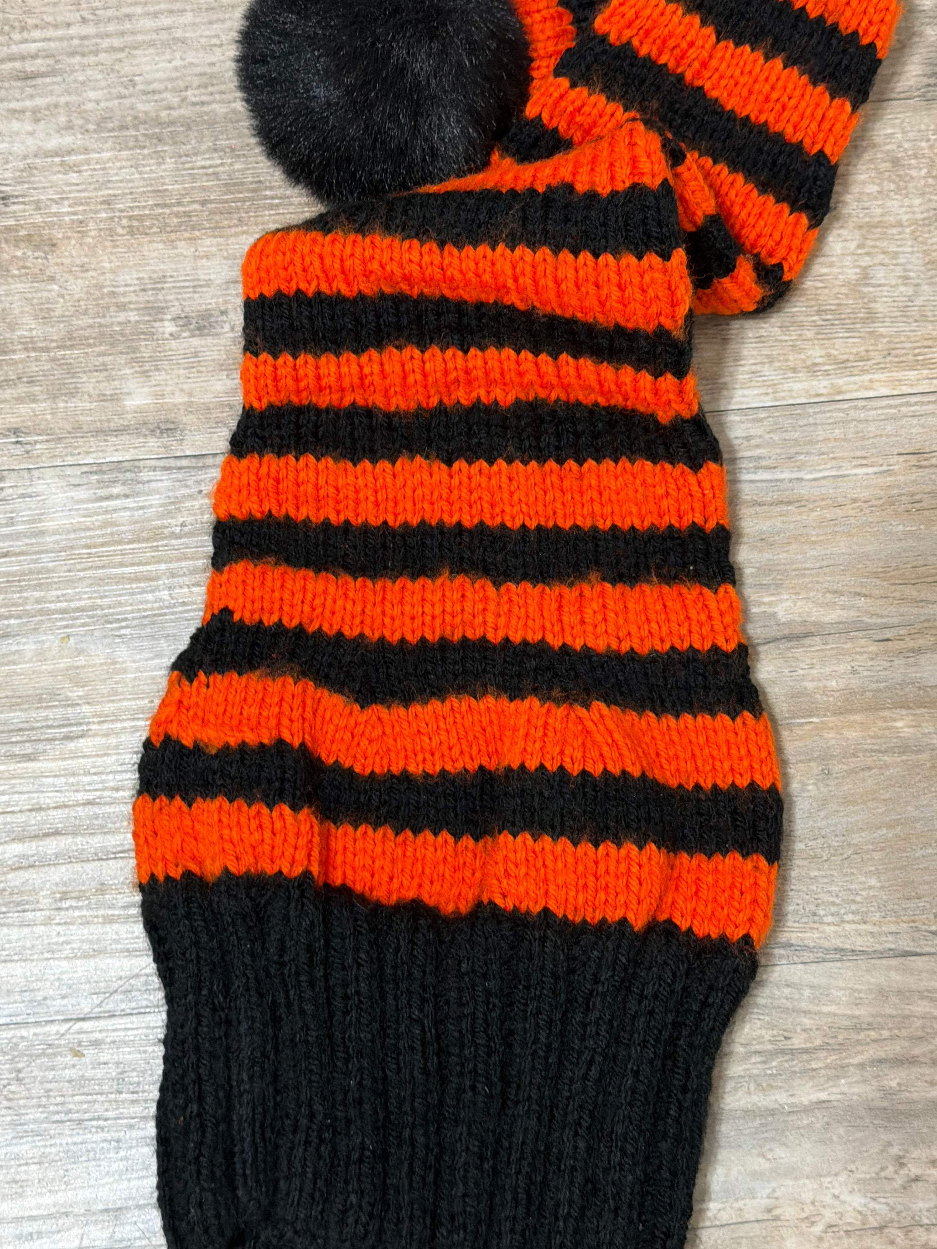 Hand Knitted Halloween Stocking Cap
