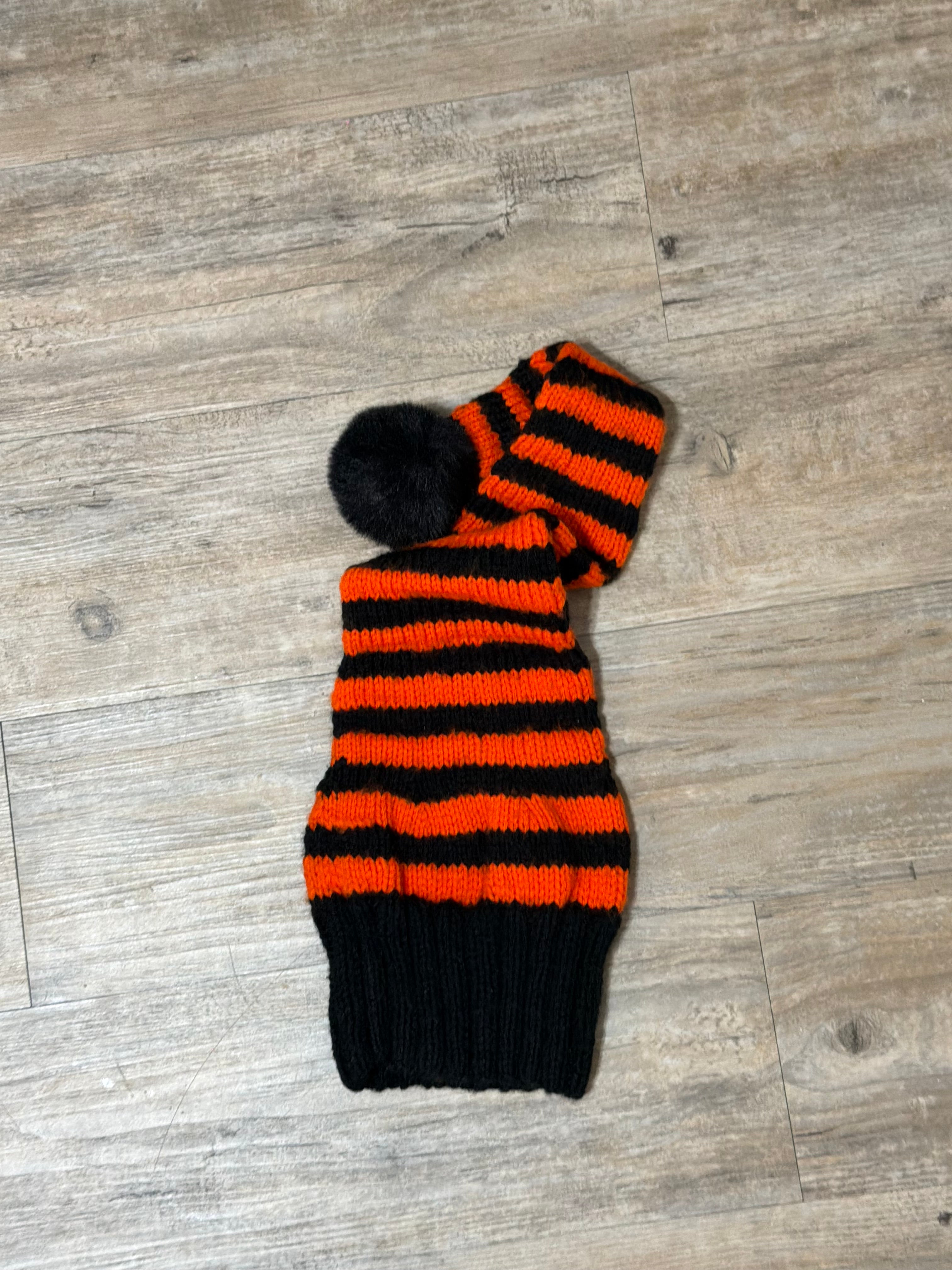 Hand Knitted Halloween Stocking Cap