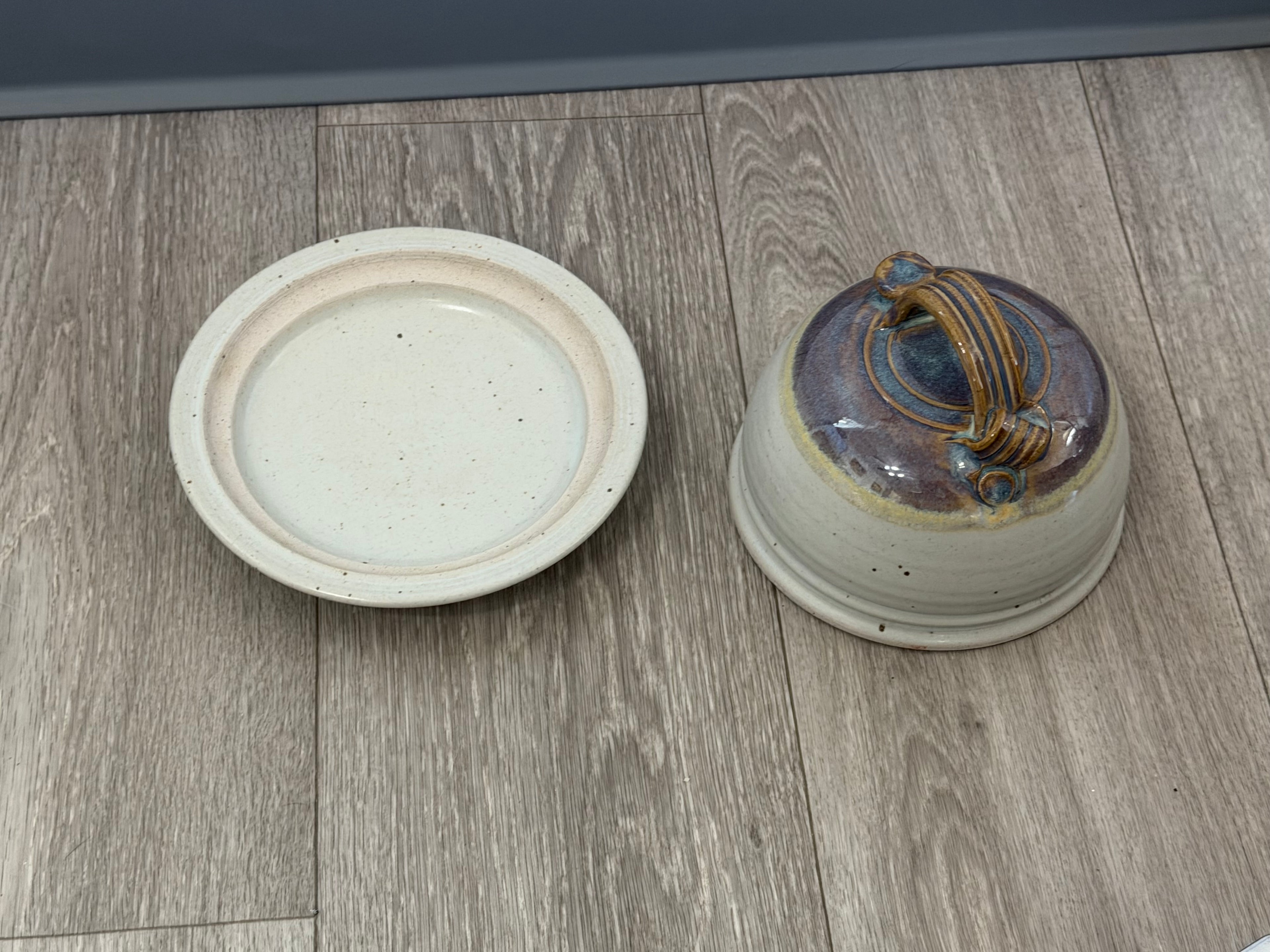 Vintage Studio Pottery Butter Dish