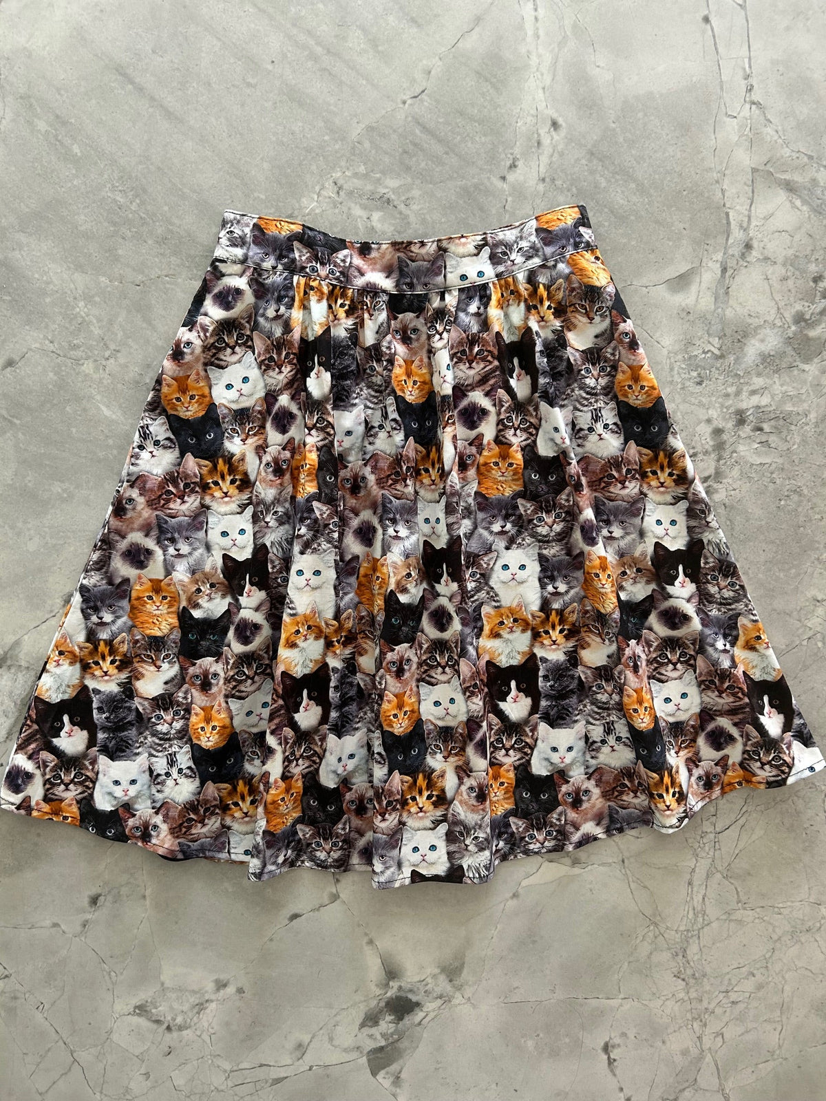 Women's Realistic Cats A-Line Skirt