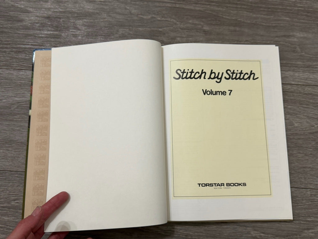  VTG  Vol. #7 Stitch By Stitch Hardbound Book Sewing, Knitting ETC Totstar Books