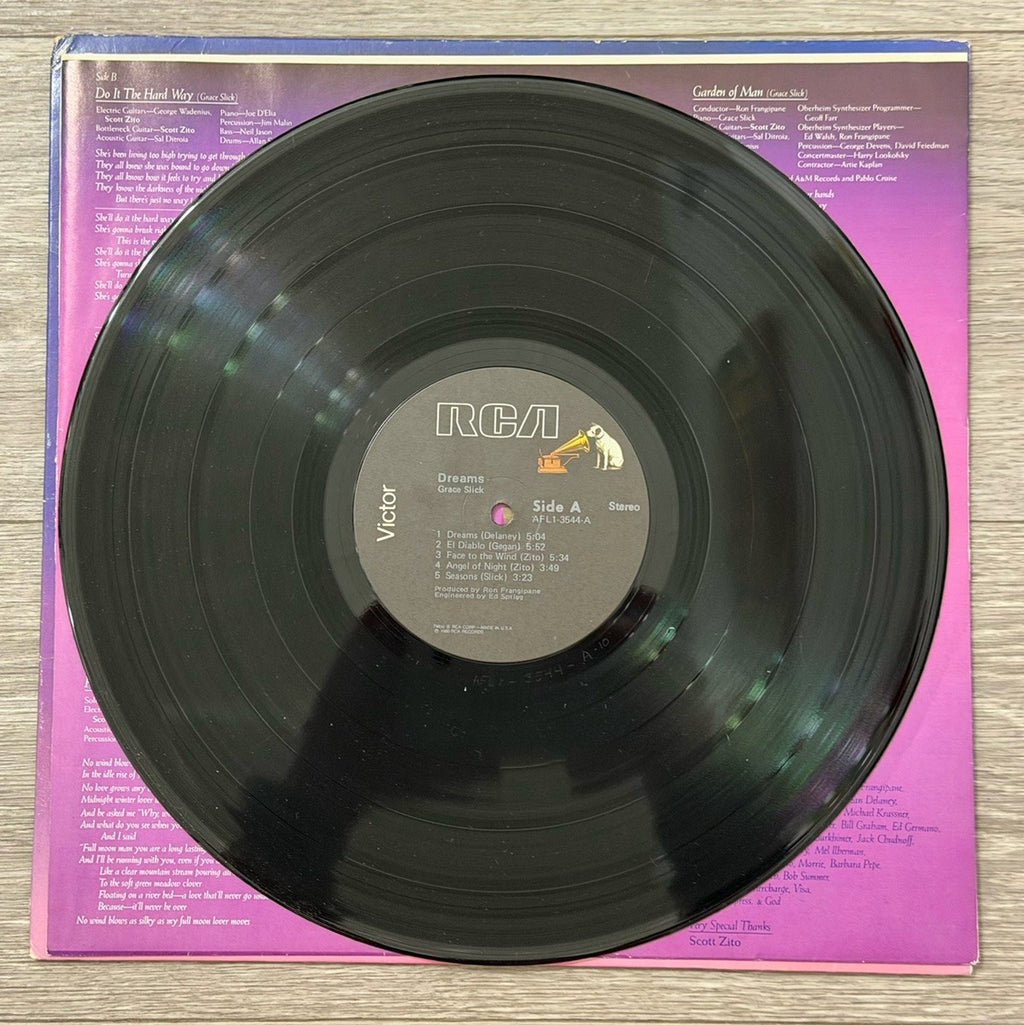 Grace Slick LP “Dreams” 1980 RCA AFL13544 VG+/EXC