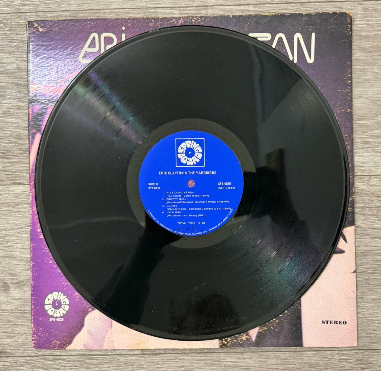 ERIC CLAPTON - And The Yardbirds - 1972 Vinyl 12'' Lp