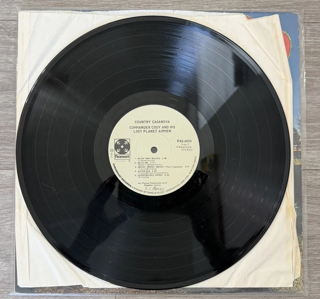 Commander Cody & His Lost Planet Airmen Country Casanova LP VG Paramount (1973)