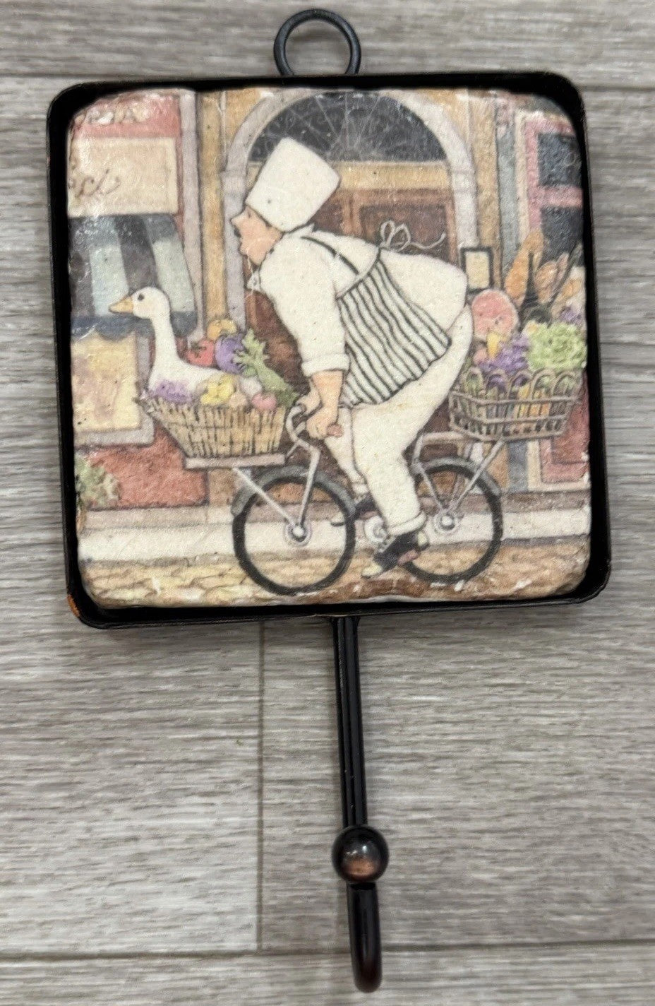 Vintage Chef Alessio Collection Utensil/Towel Hook Kitchen Decor