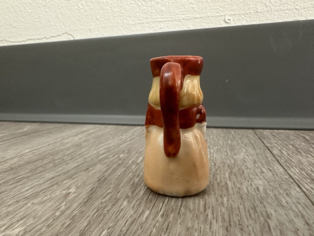 Vintage Miniature 2 Inch Toby Pitcher Jug Full Figure Lady Made in Japan