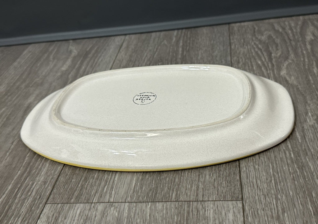 Ceramica Nova Deruta 12 In. Oval Serving Dish-Hand Painted Follia Pattern