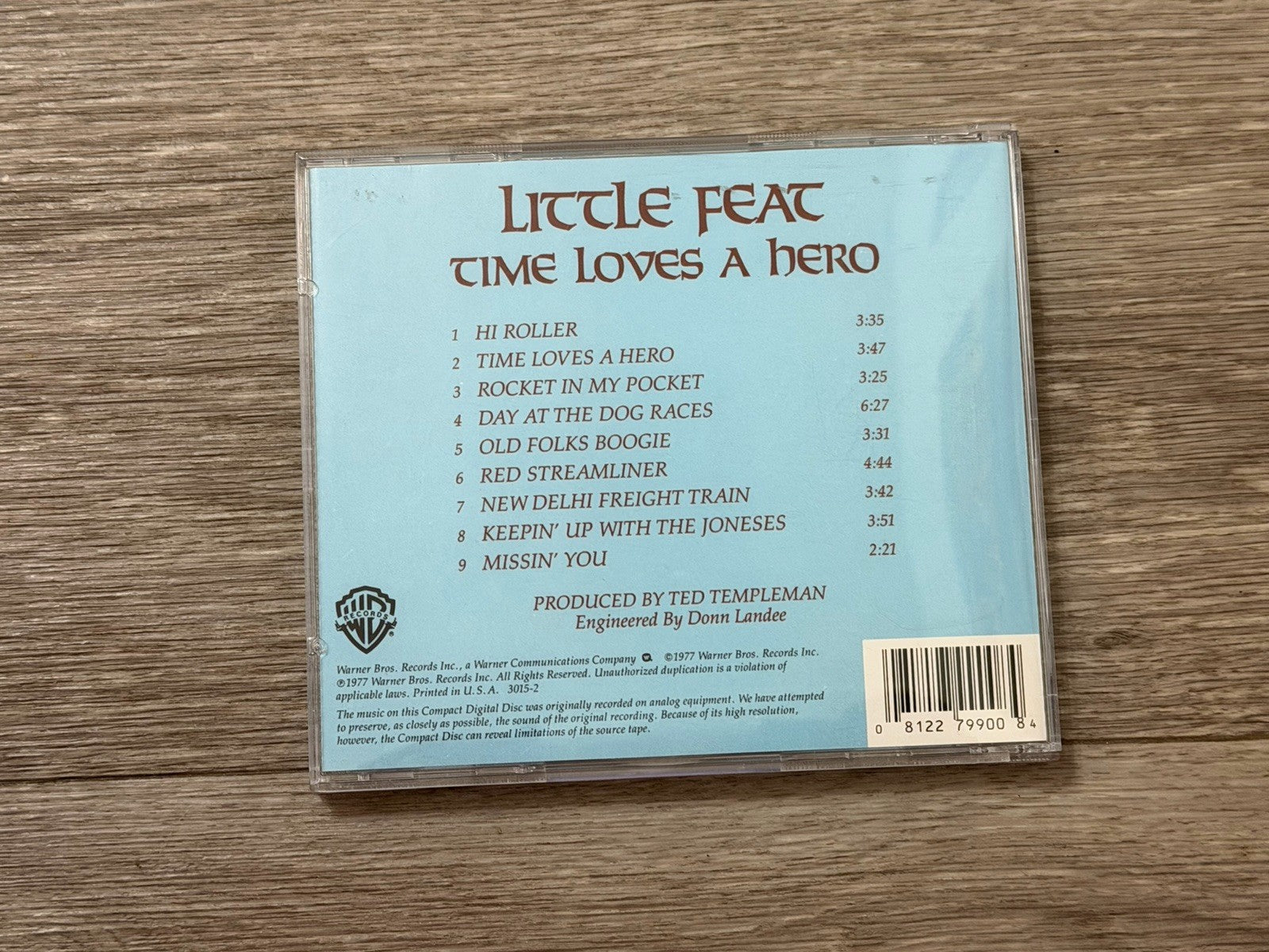Little Feat / Time Loves A Hero (Rhino Flashback) CD- Little Feat - Audio..