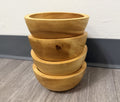Wooden Bowels Set Of 4 Light Wood 5.75” Diameter 2.5” Tall
