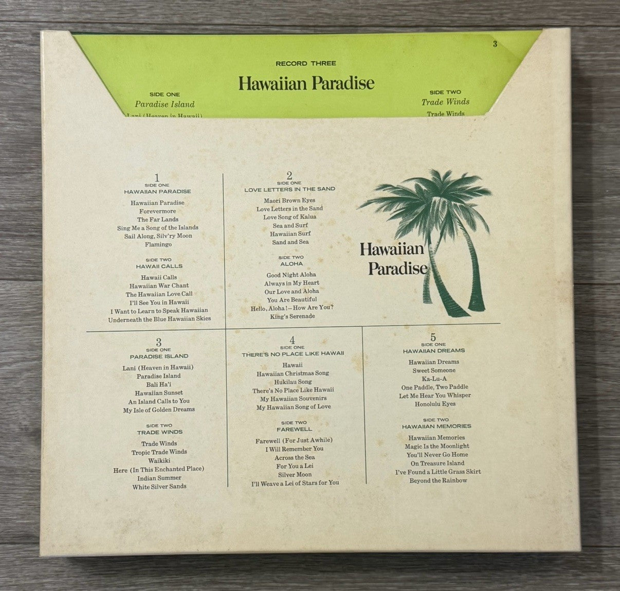 Hawaiian Paradise: Delightful Music Of The Islands Vinyl, 5 LP, 1970 Box Set