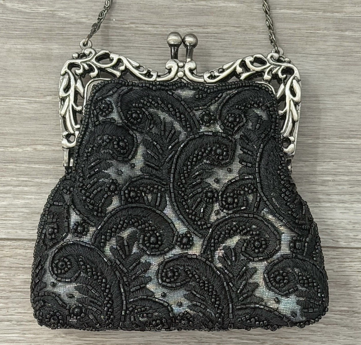 Womens Vtg Style Beaded Sequin Evening Handbag Prom /Homecoming /Wedding Clutch
