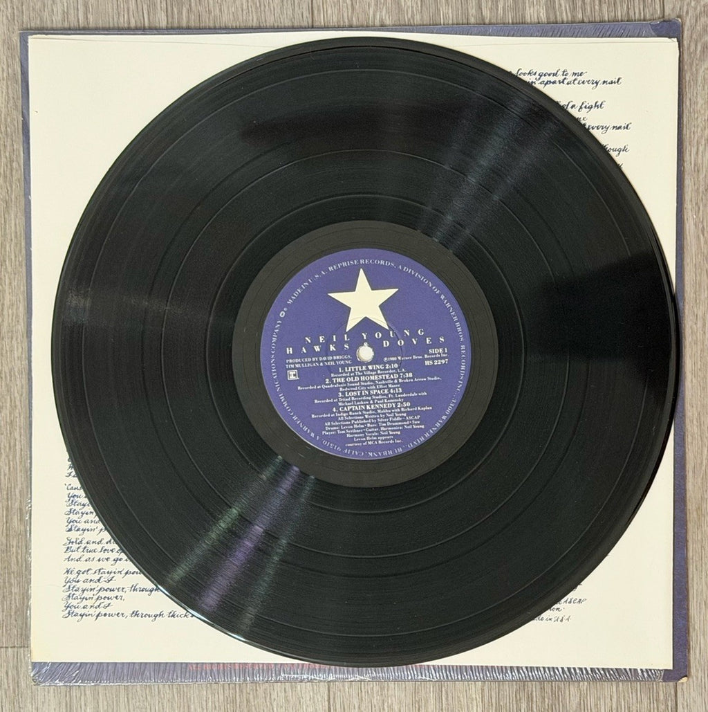 Neil Young "Hawks and Doves" 1980 Reprise Records HS 2297  U.S. Press VG+/VG+