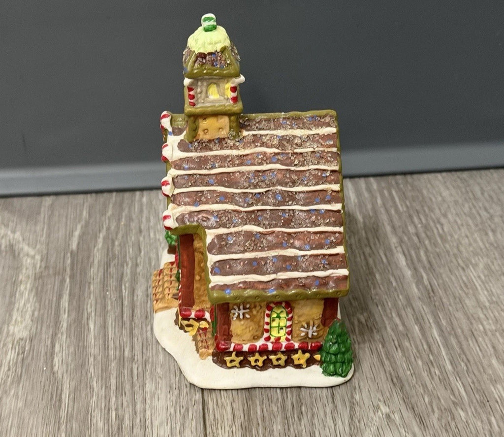 Ginger Frost Lane 2005 Christmas House Church Porcelain Ceramic 5” Tall