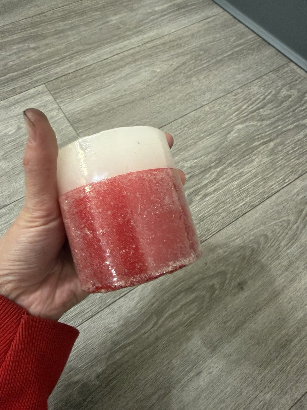 Luminessence Household Emergency Box Of Candles (incomplete) & Red/White Candle