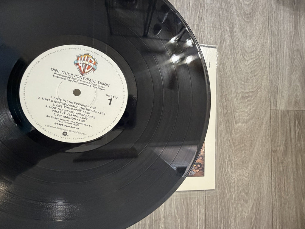 One Trick Pony by Paul Simon Vinyl 1980 Warner Brothers Records HS 3472
