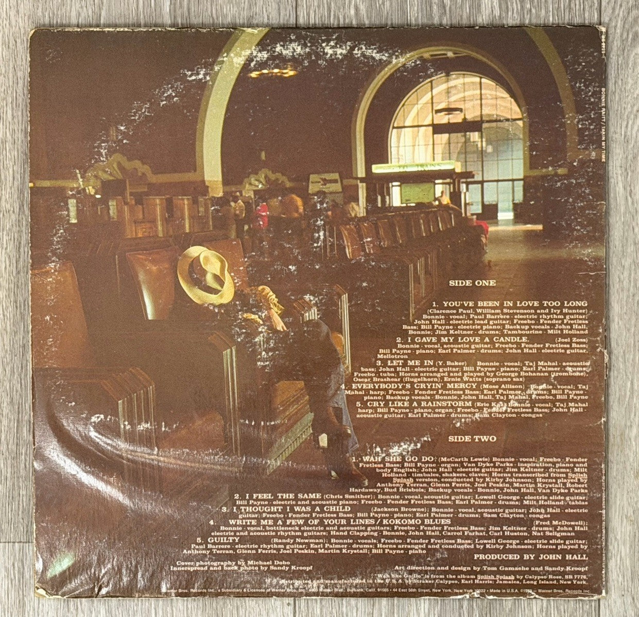 VINTAGE Bonnie Raitt - Takin' My Time DS 2729 Record VG+ 1972