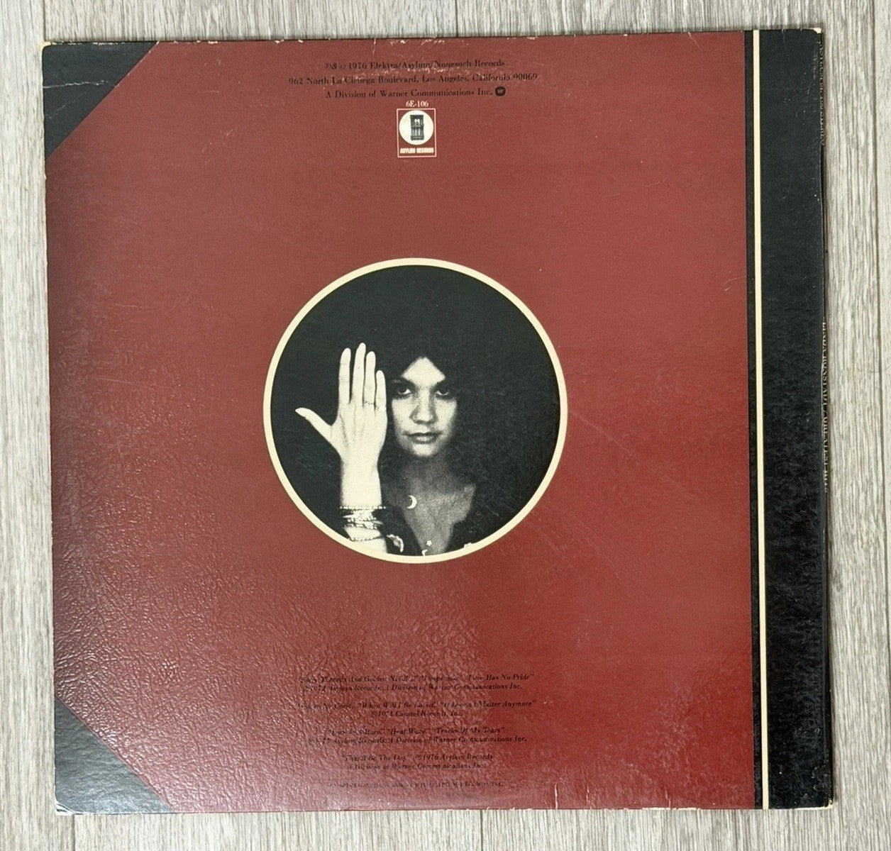 VTG LINDA RONSTADT " GREATEST HITS  "  LP VG Asylum 6E-106 STEREO 1976 Gatefold