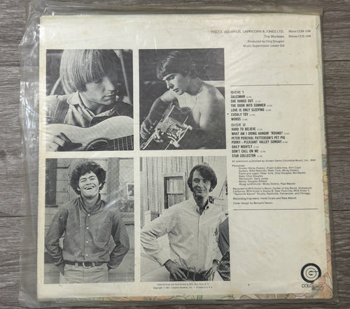33 12" LP THE MONKEES PISCES AQUARIUS CAPRICORN & JONES LTD