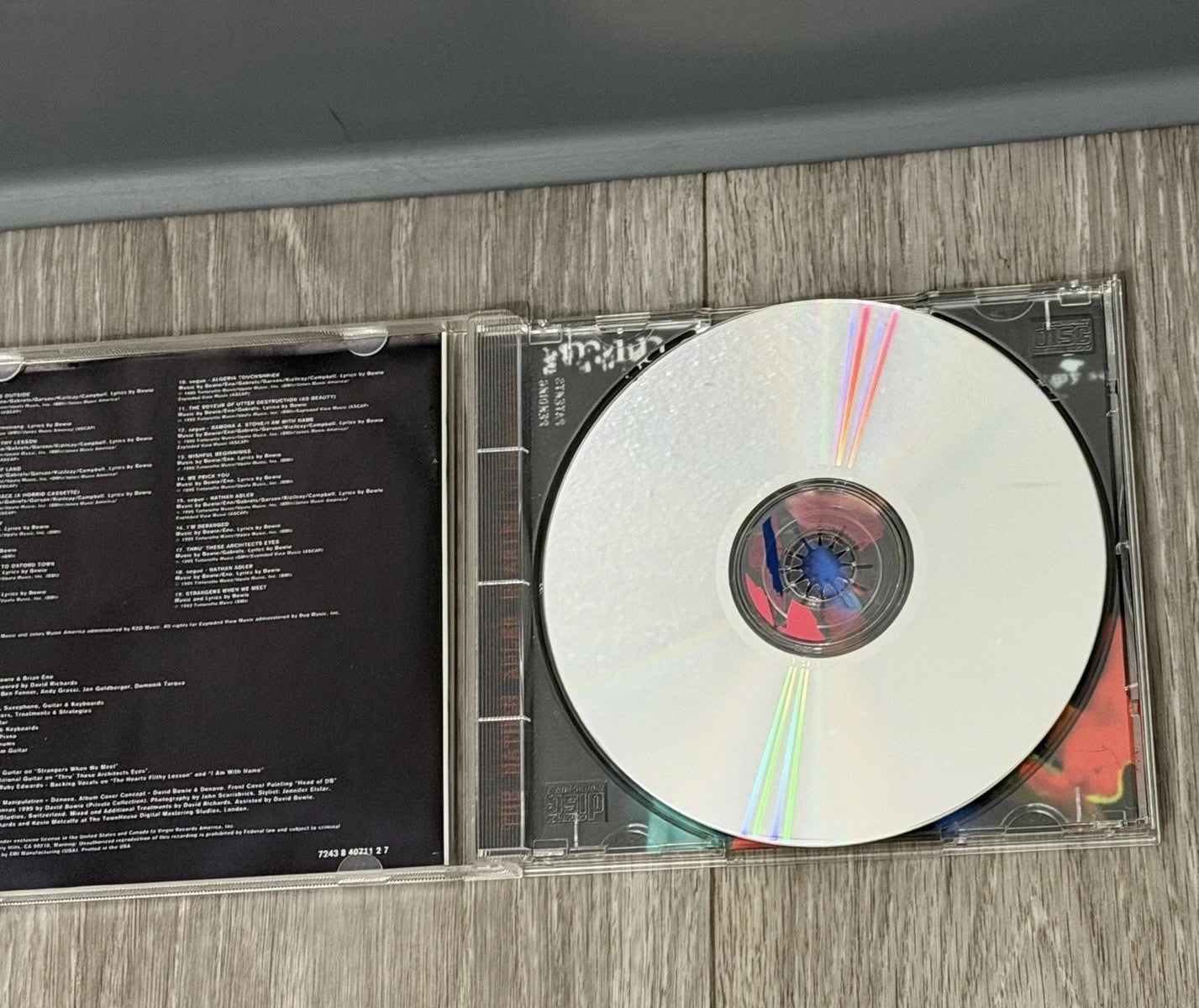 David Bowie 1. Outside (The Nathan Adler Diaries: A Hyper Cycle) CD 1995