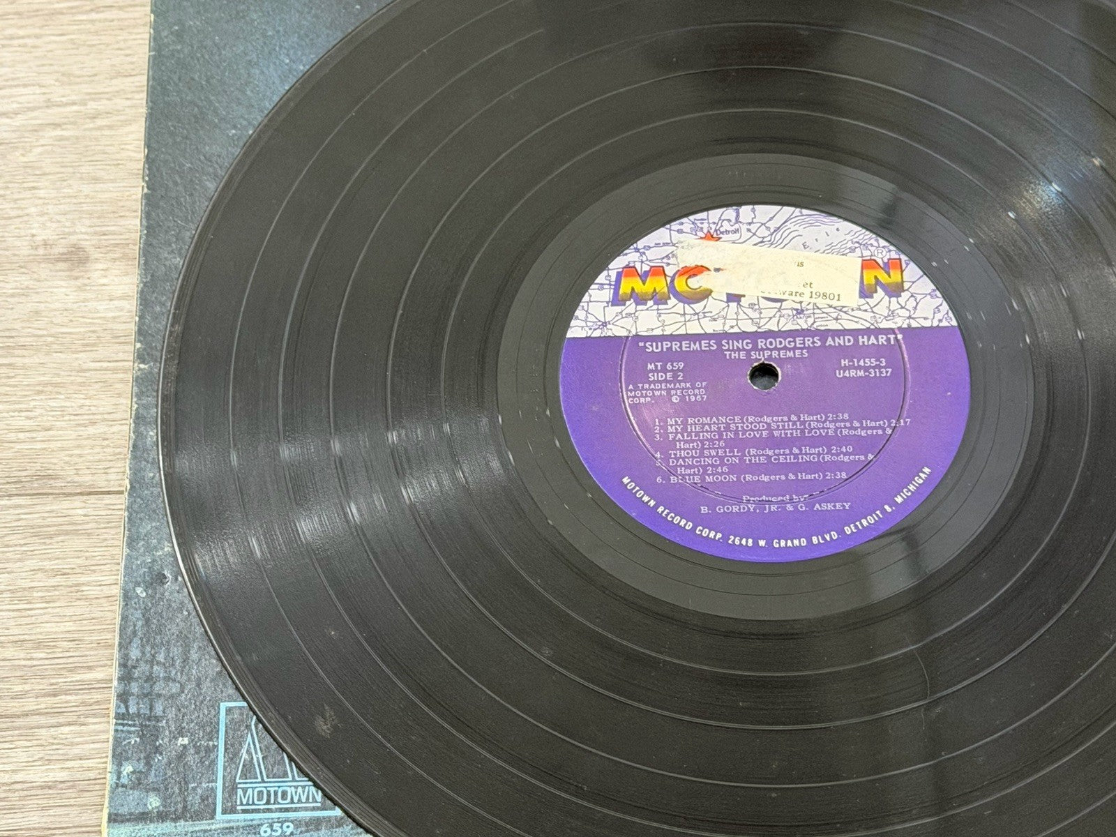 The Supremes Sing Rodgers & Hart.  Motown MT 659 LP Vinyl  1967 VG+