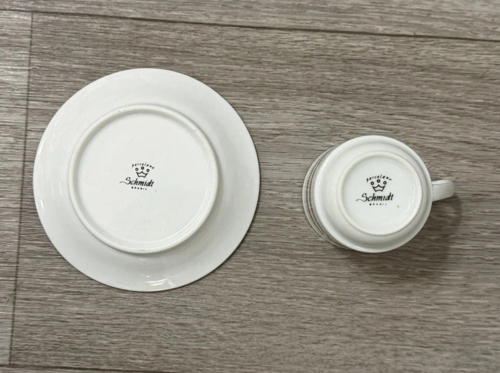 Vintage Tia Maria Resturaunt Demitasse Cup & Saucer Schmidt Porcelana Brazil