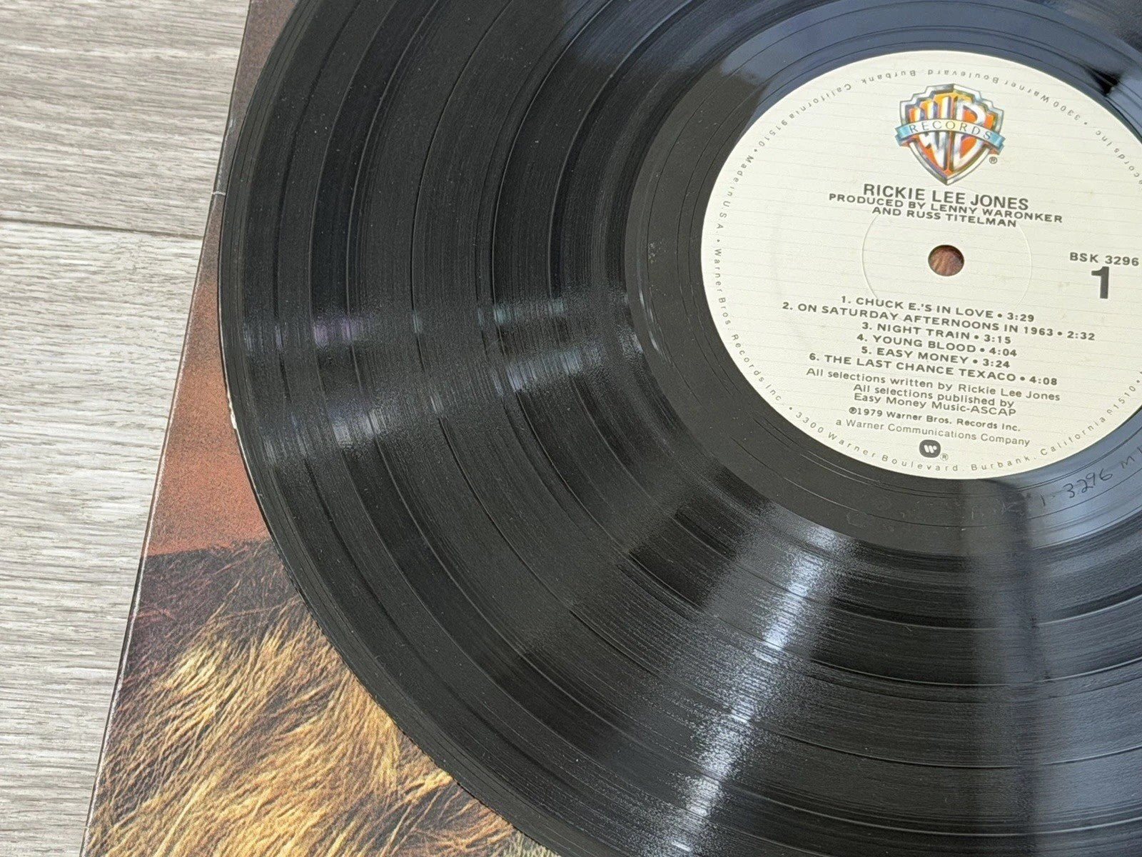 RICKIE LEE JONES - Self Titled (1979) - 12" Vinyl Record LP - GOOD