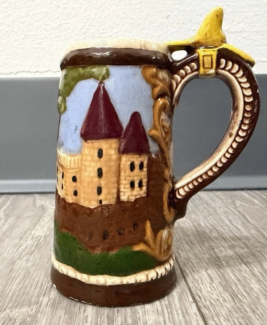 VINTAGE Small German Kinder Mug Beer Stein - Dated 1978 - Has Chips 3.75” Tall