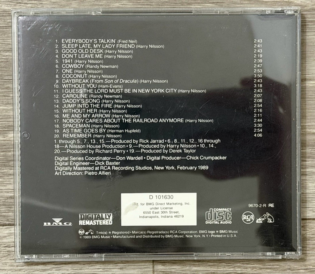 HARRY NILSSON All Time Greatest Hits 1989 CD
