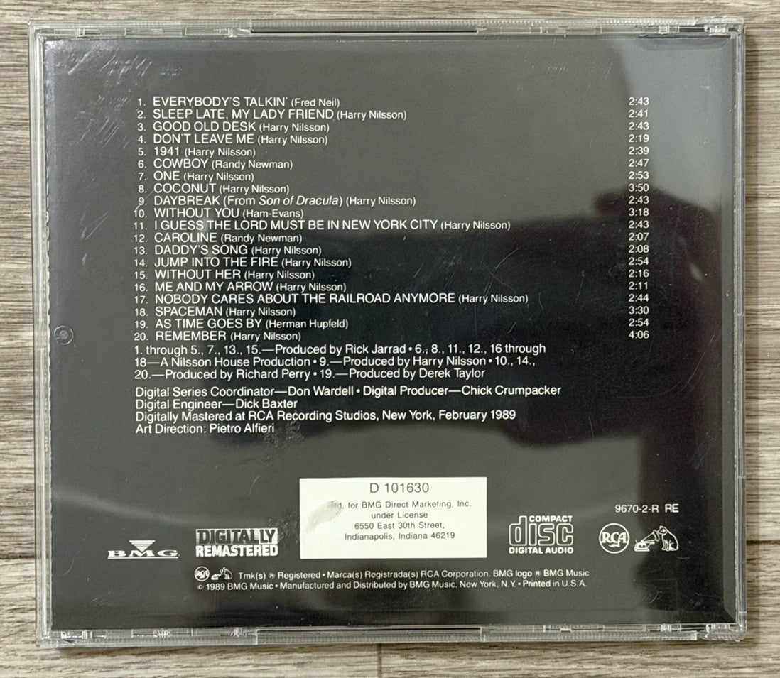 HARRY NILSSON All Time Greatest Hits 1989 CD