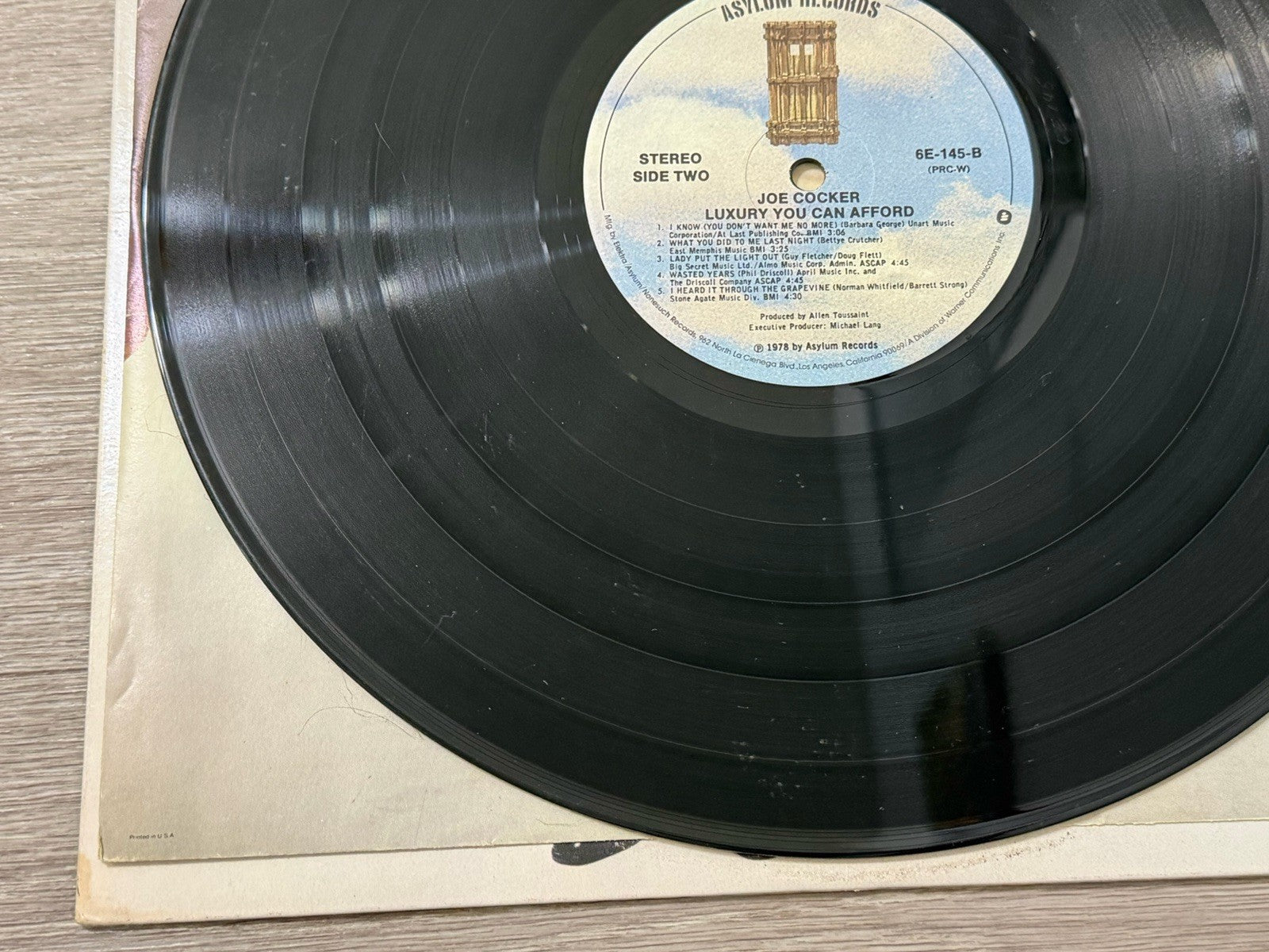 Joe Cocker - Luxury You Can Afford - Vinyl LP - 6E-145-B SP - Stained Cover