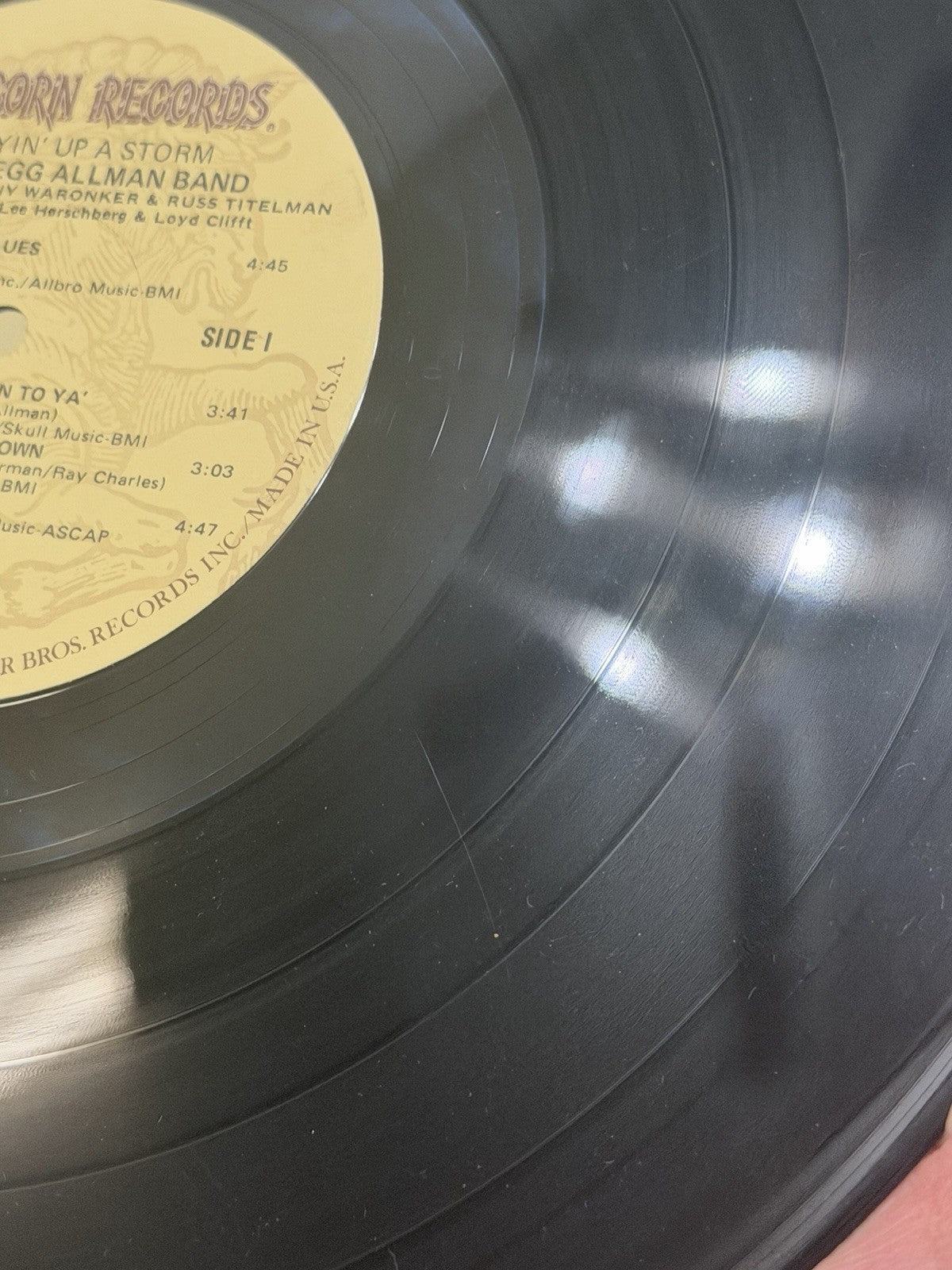 The Gregg Allman Band-Playin' Up A Storm-1977 CP 0181 (Winchester) Vinyl Record 